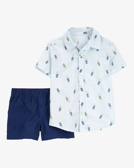 Conjunto Manga Corta Carter's de 2 Pcs