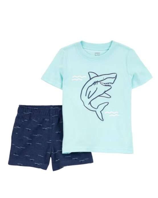 Conjunto Manga Corta Carter's Tiburon