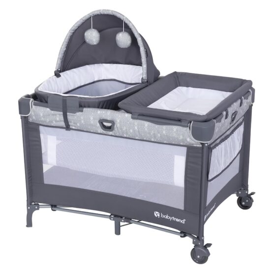 Baby Trend Nursery Den Playard Diamond Sage