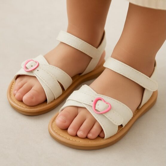 Sandalia Carter's Blanco con Brillo Toddler