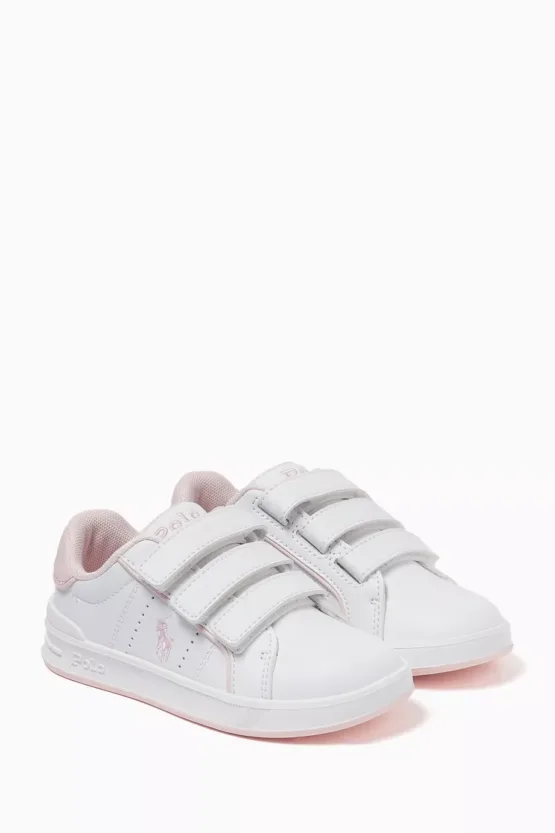 Tenis Polo Ralph Lauren Blanco y Rosa Toddler