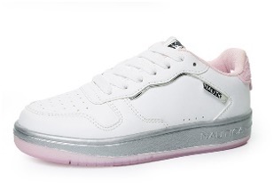 Tenis Nautica Blanco y Plateado Juvenil