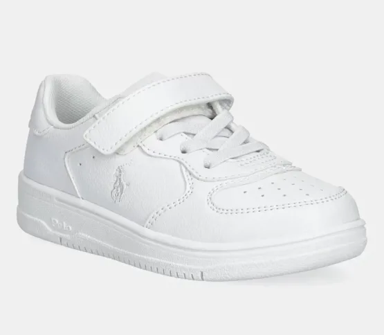 Tenis Polo Ralph Total Blanco Escolar