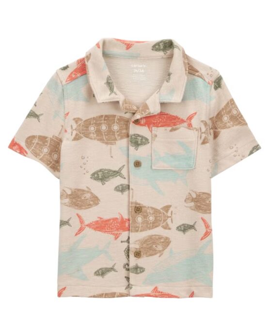 Camisa Carter's de Botones con Estampado