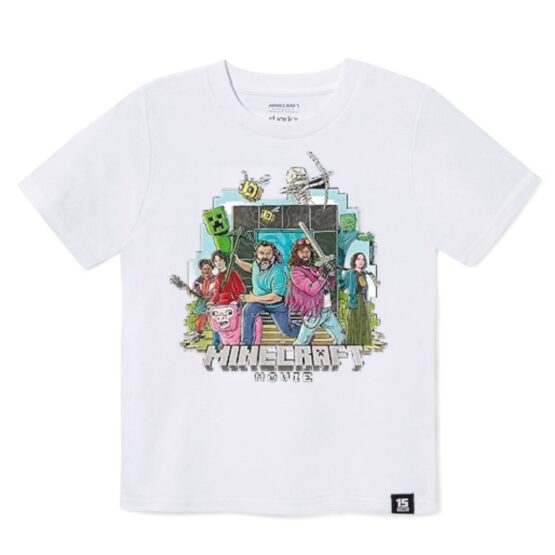 Camiseta Minecraft Pelicula Juvenil St. Jack's