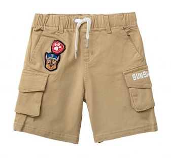 Short Cargo Khaki con Bordado de Paw Patrol St Jacks