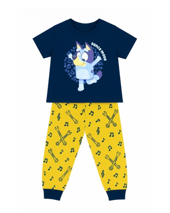 Pijama de Bluey M/C Navy Dance Mode St Jacks