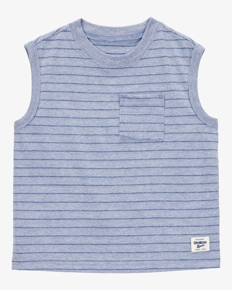Camiseta sin Manga Carter's Henley Striped