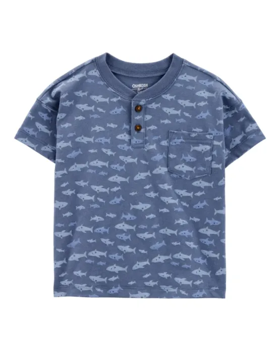 Camiseta Oshkosh Henley Tiburones con Botones