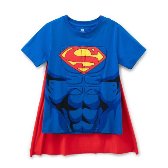 Camiseta St Jacks Super Man con Abdomen que Resalta y Capa