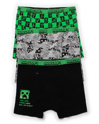 Paquete de 3 Boxers de Minecraft St Jack's