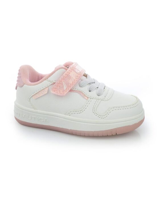 Tenis Nautica de Niña Blanco dos Tonos