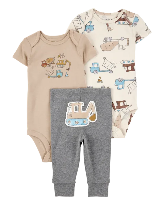 Carter's Conjunto de 3 Pcs de Tractor