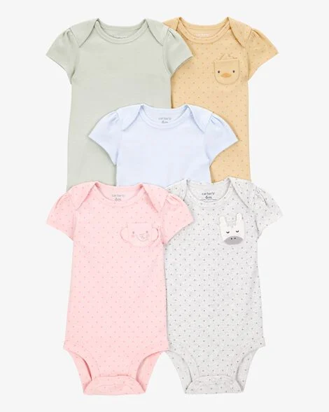 Set de Mamelucos de Bebe Carter's Paquete de 5 Piezas
