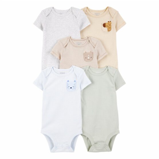 Set de Mamelucos de Bebe Carter's Paquete de 5 Piezas