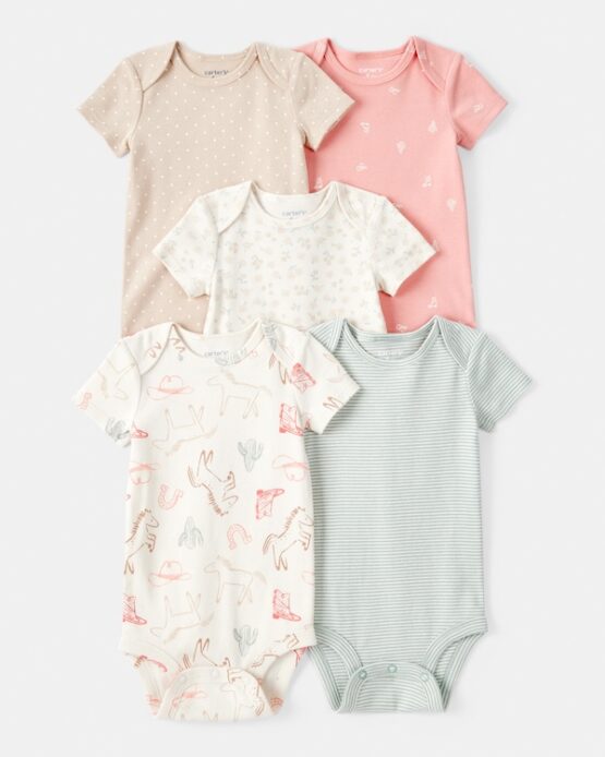 Set de Mamelucos de Bebe Carter's Paquete de 5 Piezas