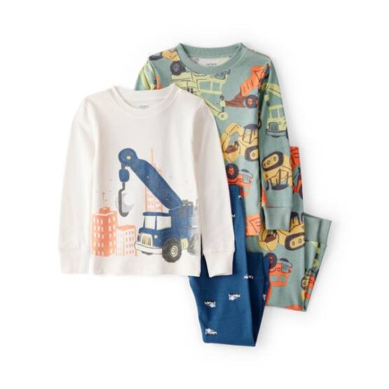 Pijama Carter's Set de 4 Piezas de Construccion