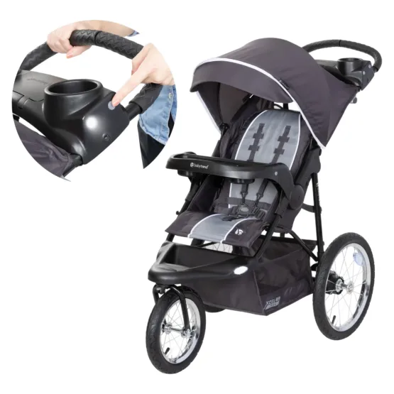 Baby Trend XCEL-R8 PLUS Jogger (con Luz LED) color Liberty Grey