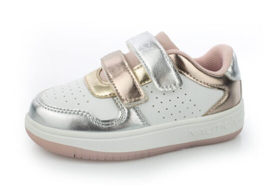 Tenis Nautica Stafford T-Girls-Silver/Rose Gold