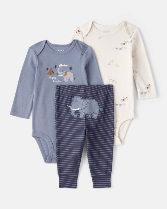 Carter's Conjunto de 3 Pcs Mamut azul