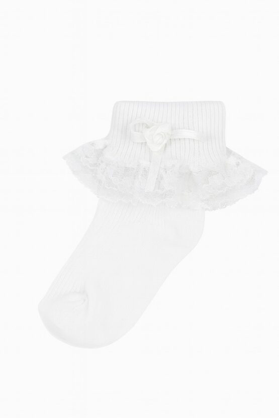 Un par Calcetines Media Coqueta con Revuelo
