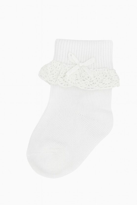 Un par Calcetines Media Coqueta con Revuelo