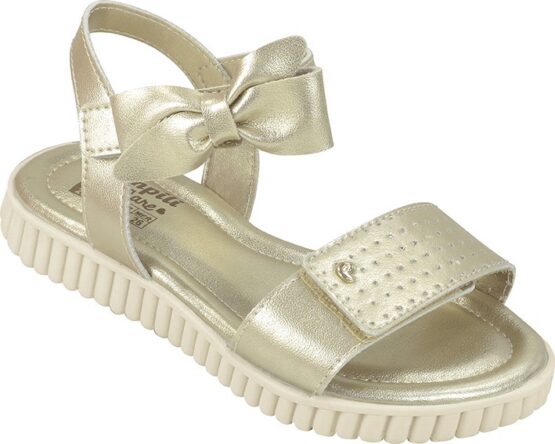 Sandalia Pampili Dorada con Chongo