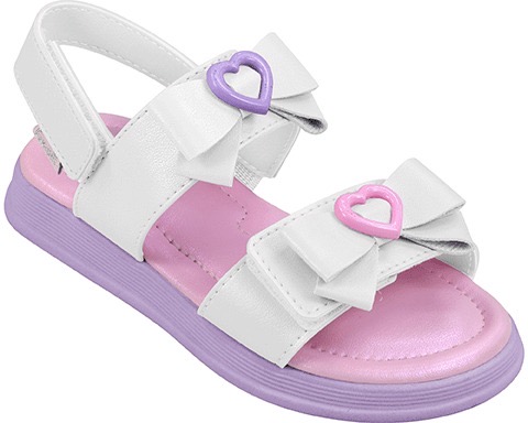 Sandalia Pampili Blanca Corazones