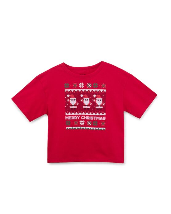 Blusa Crop Top Merry Santa St Jacks