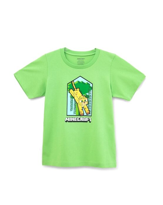 Camiseta Minecraft Verde St Jack's
