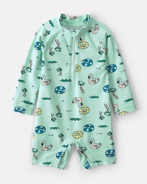 Carter's Baby Boys Sea Rash Guard Swimsuit 1-Piece UPF50+