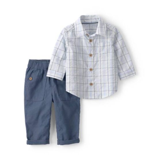 Conjunto Formal de Botones de 2 Pcs Carter's M/L