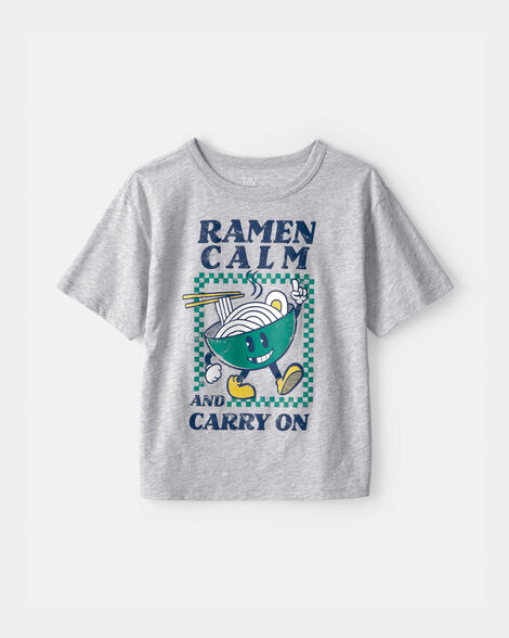 Camiseta Carter's Ramen Calm And Carry On- Gris