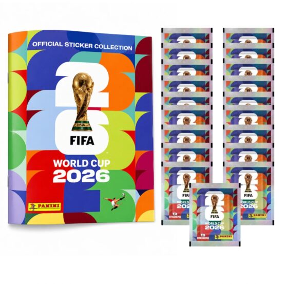 Kit Album Panini Pasta Flexible Mundial 2026 + 50 Sobres de Vistas