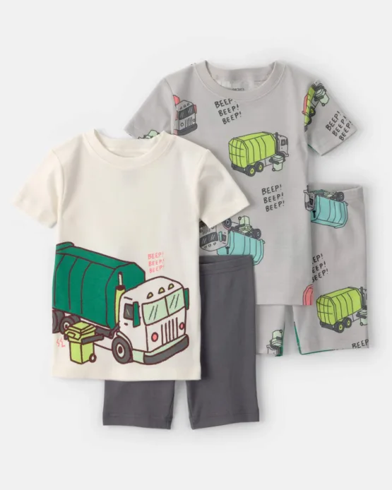 Carter's Pijama de 4 Piezas Camion de Basura
