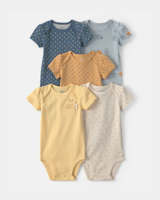 Set de 5 Mamelucos Carter's Bebe Niña