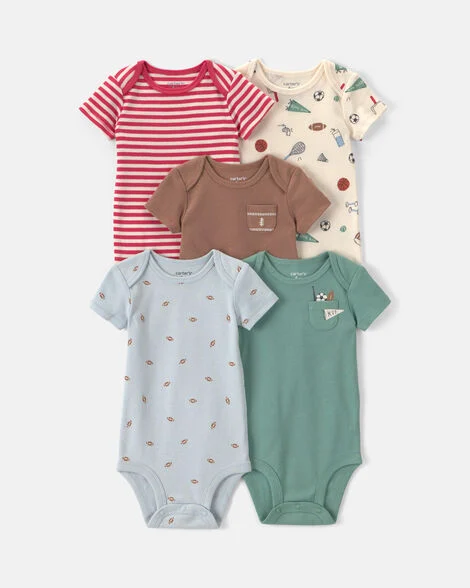 Set de 5 Mamelucos Carter's Bebe Niño