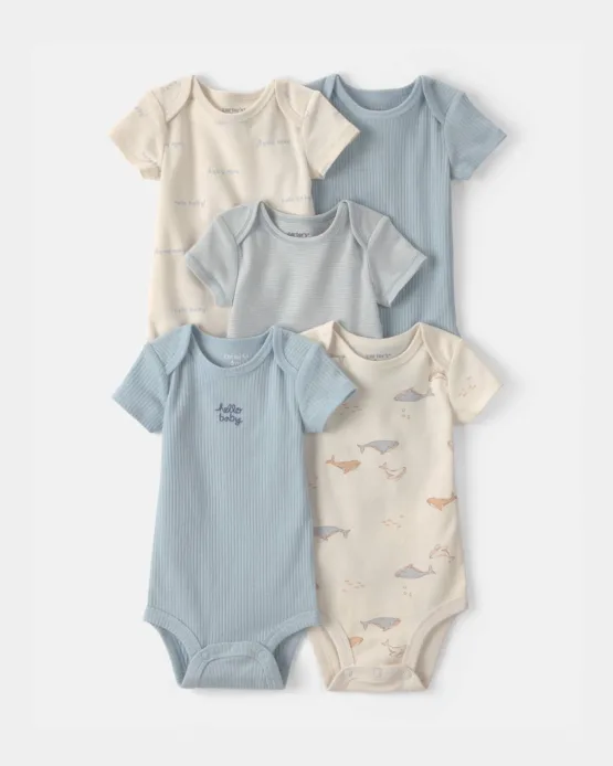Set de 5 Mamelucos Carter's Bebe Niño