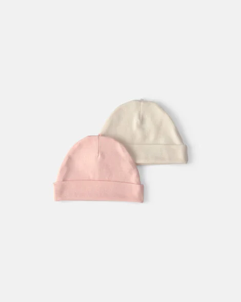 Carter's Baby 2-Pack Caps Pink