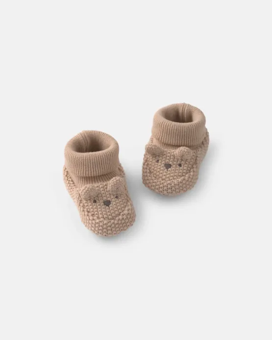 Carter's Botitas de Oso Para Bebe - Cafe
