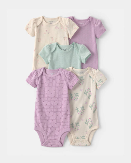 Set de 5 Mamelucos Carter's Bebe Niña