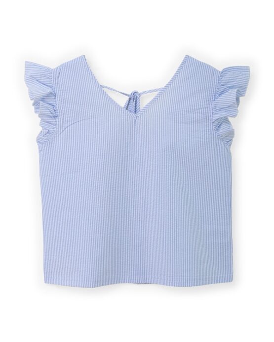 Blusa Azul Con Rayas  St Jacks