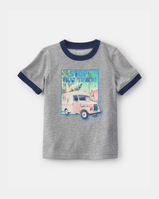 Camiseta Carter's '¡Detén ese camión!' Con Helado - Gris