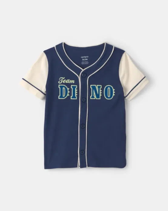 Camisa Carter's De Niño Pequeño 'Equipo Dino' - Azul Marino