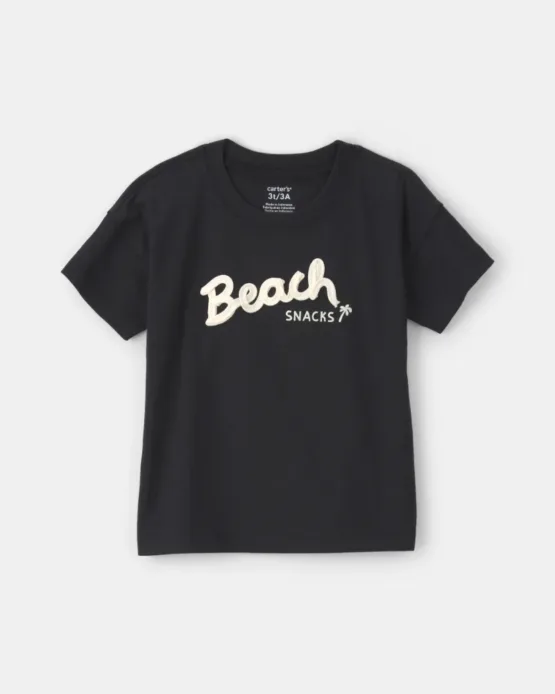 Camiseta Carter's De 'Snacks de Playa' - Negro