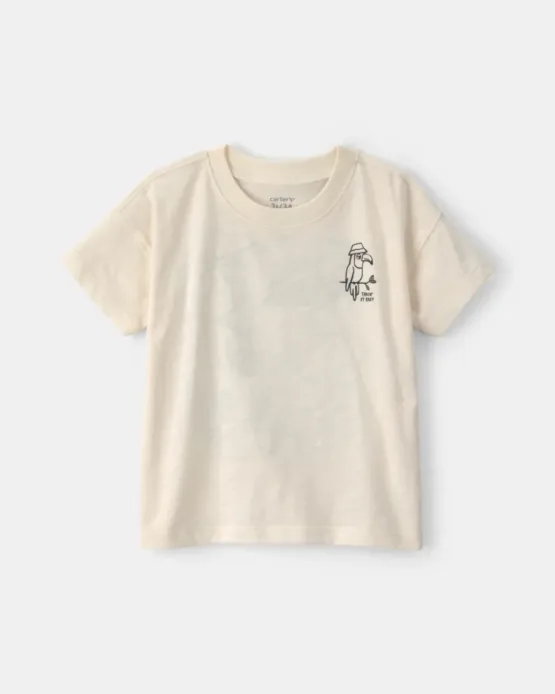 Camiseta Carter's  Tropical De Tucán Para Niño - Marfil
