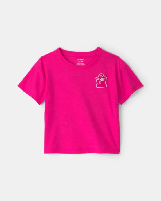 Camiseta Carter's De Verano  'Mi Bolso Está Todo Listo' - Rosa