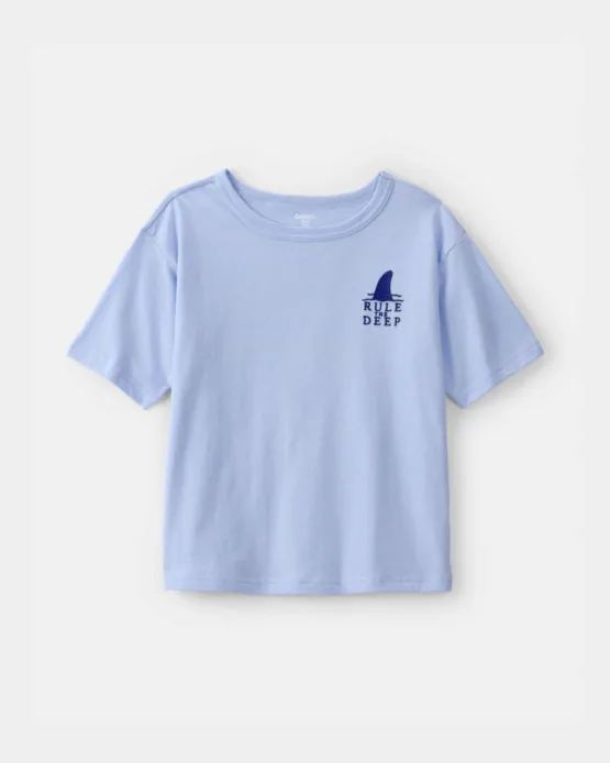 Camiseta Carter's De Niño Tiburón Vida Oceánica - Azul