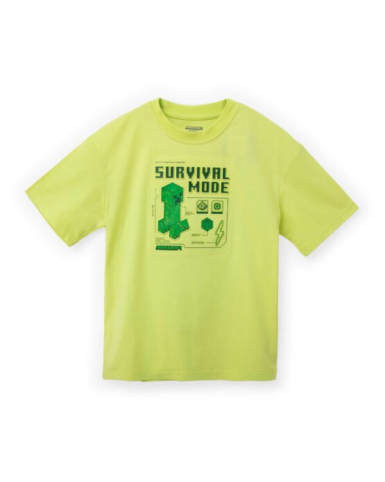 Camiseta Minecraft Verde St Jacks