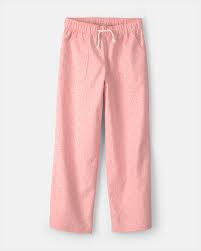 Pantalon Carters Geométrico de Chicas con Cintura Elástica - Rosa